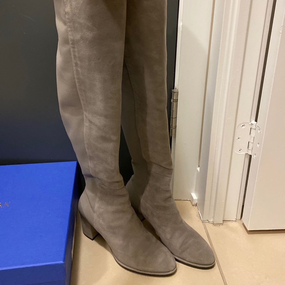 stuart weitzman thigh high suede boots